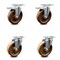 Service Caster 5 Inch High Temp Phenolic Wheel Swivel Top Plate Caster Total Lock Brakes, 2PK SCC-TTL20S514-PHRHT-2-S-2 - alternate 1
